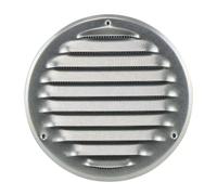 Steinberg14 Grille d'Aération Ronde 125mm - Acier Galvanisé avec Maille de Protection - Grilles de Ventilation - Registre d'évacuation d'air