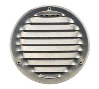 Steinberg14 Grille d'Aération Ronde 125mm - Acier Inoxydable avec Maille de Protection - Grilles de Ventilation - Registre d'évacuation d'air