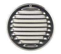 Steinberg14 Grille d'Aération Ronde 125mm - Aluminium avec Maille de Protection - Grilles de Ventilation - Registre d'évacuation d'air