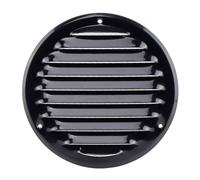 Steinberg14 Grille d'Aération Ronde 125mm - Noir avec Maille de Protection - Grilles de Ventilation - Registre d'évacuation d'air