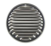 Steinberg14 Grille d'Aération Ronde 160mm - Aluminium avec Maille de Protection - Grilles de Ventilation - Registre d'évacuation d'air