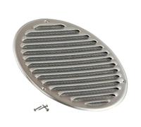 Steinberg14 Grille d'Aération Ronde 200mm - Acier Inoxydable avec Maille de Protection - Grilles de Ventilation - Registre d'évacuation d'air