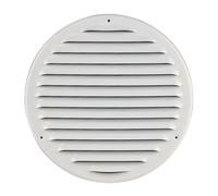 Steinberg14 Grille d'Aération Ronde 200mm - Blanche avec Maille de Protection - Grilles de Ventilation - Registre d'évacuation d'air