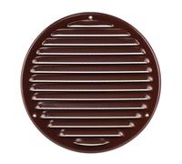 Steinberg14 Grille d'Aération Ronde 200mm - Brune avec Maille de Protection - Grilles de Ventilation - Registre d'évacuation d'air