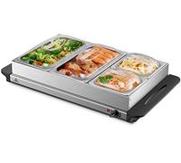 Steinborg Chauffe-plat - 300 W - 4 récipients - Chauffe-plats - Pour buffet et restauration