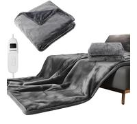 Steinborg Couverture chauffante 180 x 130 cm avec arrêt automatique - Couverture électrique pour lit et canapé, couverture chauffante avec 9 niveaux de chauffage, lavable en machine, couverture chaude