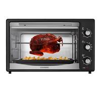 Steinborg® Mini four électrique, 45 l, avec chaleur tournante et tournebroche, mini four à convection, tournebroche, 1800 W, four à pizza, four à pizza, avec éclairage intérieur, plaque de cuisson et