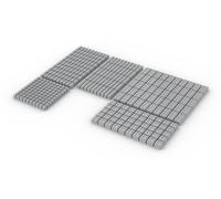 Steinchenshop Lot de 350 briques classiques compatibles avec Lego (gris bleu clair)