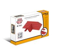 Steinchenshop Lot de 86 blocs de construction pour chaises de toit - Slopes rouges - Briques de toit pour maisons et bâtiments - Compatible avec les systèmes de blocs de construction courants - 17,5 x