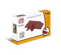 Steinchenshop Lot de 86 briques de toit - Slopes rouge foncé - Briques de toit pour maisons et bâtiments - Compatible avec les systèmes de blocs de construction courants - 17,5 x 11,3 x 3 cm