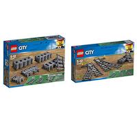 Steinchenwelt Lego City 2er Set: 60205 Schienen + 60238 Weichen für die ferngesteuerte Eisenbahn