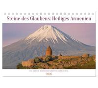 Steine Des Glaubens: Heiliges Armenien (Tischkalender 2026 DIN A5 quer), CALVENDO Monatskalender: Entdecken Sie die steinernen Zeugnisse Armeniens, wo ... Landschaft die Seele einer Nation offenbaren.