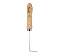 Steinel 034986 Testeur de couture courbé pour outils de soudure Poignée en bois pour toitures, films et bâches