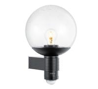 Steinel Applique extérieure L 400 S Noir, détecteur de mouvement 240°, portée max. 12 m, classique, corps en verre soufflé à la bouche