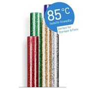 Steinel Bâtons de colle 7 mm 150 mm multicolore, effet scintillant, or, argent, rouge, vert, bleu 96 g 16 pc(s)