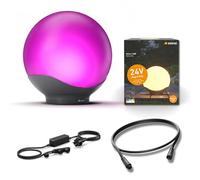 Steinel Boule lumineuse extérieure Sphera C 24V Ø40 cm Kit de démarrage incl. bloc d'alimentation 35 W et câble 1 m, 16 mio. couleurs, commande via application, Plug & Play