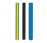 Steinel Gaine thermorétractable 035303 - 16 pièces, 3,2-9,5 mm, noir/bleu/jaune-vert, 2:1