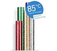 Steinel KLEBESTICKS 85°C 7MM GLITZER 96G Bâtons de colle 7 mm 150 mm multicolore, effet scintillant, or, argent, rouge, vert, bleu 96 g 16 pc(s)