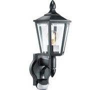 Steinel L 15 617813 Applique extérieure avec détecteur de mouvement Ampoule à économie dénergie, LED E27 60 W noir Noir G