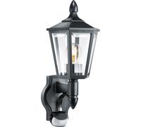 Steinel Luminaire extérieur L 15 S noir, applique avec détecteur de mouvement 180°, portée max. 10 m, design classique