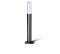 Steinel LED lampe de chemin GL 65 anthracite, verre opalin, lampe sur pied en aluminium, lampe de jardin blanc chaud, hauteur 77 cm