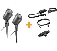 Steinel LED STRAHLER STARTERSET SPOT C 24V 093907 Set de projecteurs de jardin LED