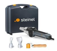 Steinel Pistolet à air chaud HG 2620 E kit de soudage des bâches, rouleau presseur, 2 buses plates coudées, décapeur thermique 2300 W, 700°C|500 l/min