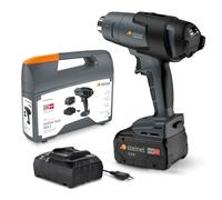 Steinel Pistolet à air chaud sans fil mobile heat MH3 avec batterie 5,5 Ah et chargeur, décapeur thermique professionnel 18 V en mallette, 500 °C|200 l/min