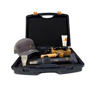 Steinel Pistolet à air chaud sans fil MobileHeat MH 7, 2x batteries Bosch AMPShare 18 V 8,0 Ah, rouleau de pression, buse plate coudée, casquette, lunettes de soleil et protection solaire, coffret