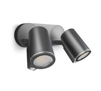 Steinel Projecteur LED extérieur connecté Spot Duo SC, GU10, 2 têtes orientables, 14,6 W, Détecteur de Mouvement, Bluetooth, App Contrôle