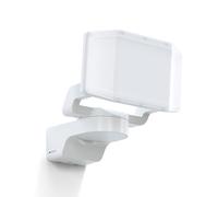 Steinel Projecteur LED extérieur XLED Protect Blanc, 3000K Blanc Chaud, Panneau orientable, Spot LED pour Jardin, Garage, Cour