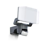 Steinel Projecteur LED extérieur XLED Protect S Anthracite, détecteur de Mouvement 180°, 3000K Blanc Chaud, 14.3 W, IP54, pour Garage, Jardin