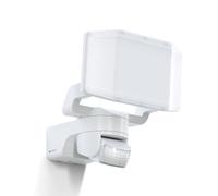 Steinel Projecteur LED extérieur XLED Protect S Blanc, détecteur de Mouvement 180°, 3000K Blanc Chaud, 14.3 W, IP54, pour Garage, Jardin