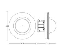 STEINEL STEINEL Détecteur de mouvement IR MDIR4360-24COM1 UPWS Quantité:1