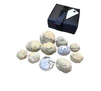 Steinfixx® Collection de 13 pièces de géodes du monde entier, à briser, dans un coffret cadeau