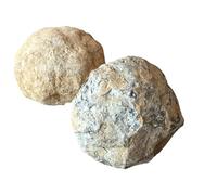 Steinfixx Lot de géodes de taille orange I 2 très grandes géodes I 8-9 cm chacune et 800-1000 g au total à briser soi-même - Avec instructions et explications I Maroc