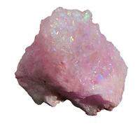 Steinfixx® - Magnifique cristal de roche Aura niveau | Angel Aura | Aqua Aura | Quartz Aura I Titanium Aura I Flame Aura | Druse I Cluster | Cristal de guérison I Pierre de guérison | (aura rose)