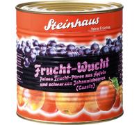 Steinhaus Frucht Wucht Cassis purée de fruits sucrée la plus fine 2650g