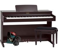 Piano Numerique 88 Touches à Marteaux USB Bluetooth MIDI Banc Casque Palissandre