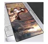 Steins Gate Tapis de Souris Gaming XXL, 900x400mm, Anime Mouse Pad - Surface spéciale améliore la Vitesse et la précision, 3mm Base en Caoutchouc Antidérapant Surface-pour Ordinateur et PC, B
