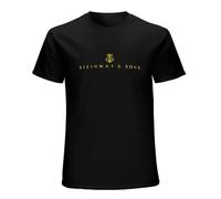 Steinway Sons Logo Short Sleeve Tee T-Shirt Black M