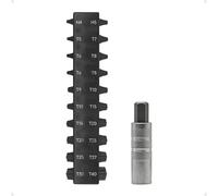 Steinwhale 20mm Ultra-Short Double-Ended Screwdriver Bit Set, Micro Stubby Power Bits with Custom 40mm Magnetic Bit Holder, Premium S2 Steel 1/4" Hex Shank for Tight Spaces & EDC (PH+PZ+SQ+SL+Hex)