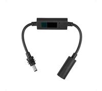 Steinwhale DC Male to DC Female Power Cable with Power Display for Starlink Mini, Support 100W 20V/5A PD Input, Waterproof Barrel Jack for Outdoor Use