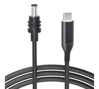 Steinwhale DC to USB-C Power Cable with LED for Starlink Mini 3M/10FT, Support PD 100W 20V/5A Input, 19AWG Cord & Waterproof Barrel Jack, Compatible with USB-C PD Power Bank Charger Power Supply
