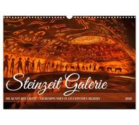 Steinzeit Galerie (Wandkalender 2026 DIN A3 quer), CALVENDO Monatskalender: Inspiriert von den Höhlen von Lascaux - die Kunst alter Kulturen