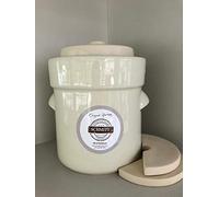 Steinzeug-schmitt pot à choucroute 5 l blanc crème