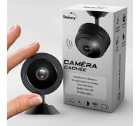 Stelary Caméra Espion | Support Magnétique | Caméra Cachée Mini | Surveillance Discrète | Caméra Sécurisée pour Maison | Emplacement Micro SD 128 Go | WiFi | Facile à Installer