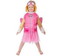 Chaks - Costume Skye pour enfants, tenue officielle Pat’ Patrouille, ensemble 4 pièces avec bandeau, ailes, t-shirt et pantalon pour Carnaval