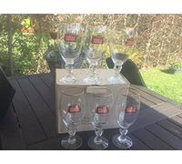 STELLA ARTOIS Lot de 6 verres a biere 50 cl bord doré neuf superbe