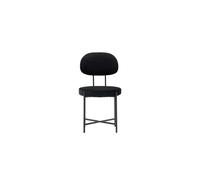 Stella chaise de salle à manger velours noir